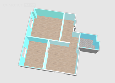 Квартира 45 м², 2-комнатная - изображение 2