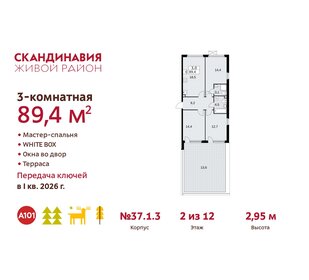 92,6 м², 3-комнатная квартира 21 730 384 ₽ - изображение 16