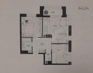 Квартира 64,2 м², 2-комнатная - изображение 2