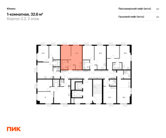 Квартира 32,6 м², 1-комнатная - изображение 2