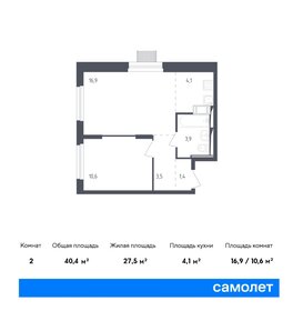 45,8 м², 1-комнатная квартира 8 300 000 ₽ - изображение 81