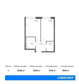 29,7 м², 1-комнатная квартира 3 550 000 ₽ - изображение 103