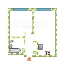 Квартира 39 м², 1-комнатная - изображение 1