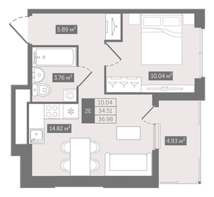 50 м², 1-комнатная квартира 15 500 000 ₽ - изображение 83