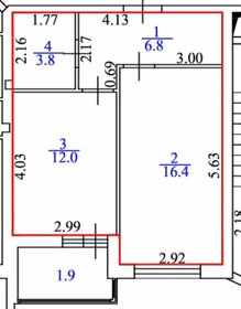 48,9 м², 1-комнатная квартира 5 623 000 ₽ - изображение 23