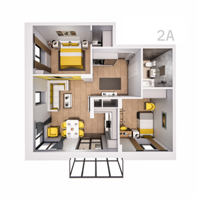 66,6 м², 2-комнатная квартира 9 127 824 ₽ - изображение 60