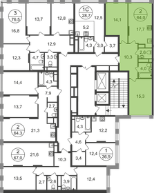 Квартира 64 м², 2-комнатная - изображение 2