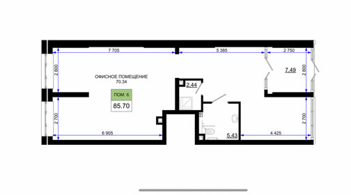 307,4 м², офис 19 500 000 ₽ - изображение 39