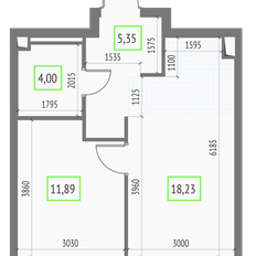 Квартира 39,5 м², 1-комнатная - изображение 2