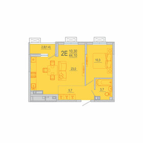 43,7 м², 1-комнатная квартира 5 300 000 ₽ - изображение 73