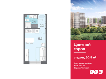 20,6 м², квартира-студия 3 999 999 ₽ - изображение 34