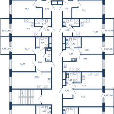 Квартира 54,8 м², 2-комнатные - изображение 3