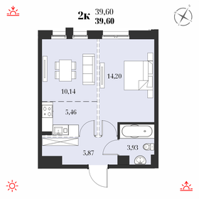 25 м², квартира-студия 6 430 000 ₽ - изображение 60