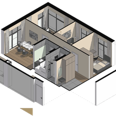 Квартира 65,2 м², 3-комнатные - изображение 3