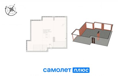 Квартира 101,3 м², студия - изображение 1