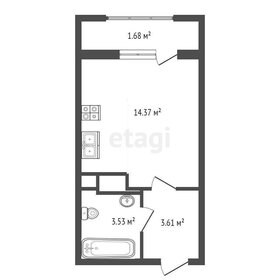 Квартира 23,2 м², студия - изображение 1