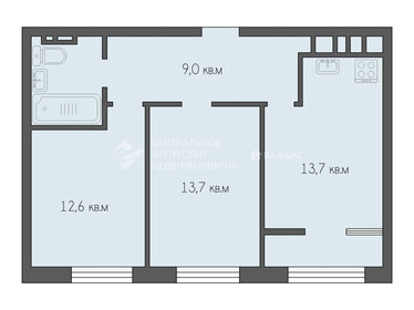 Квартира 57,1 м², 2-комнатная - изображение 1