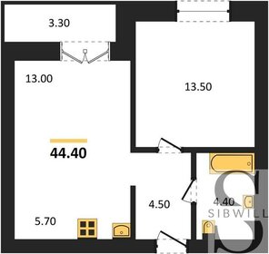 44,4 м², 1-комнатная квартира 6 350 000 ₽ - изображение 65