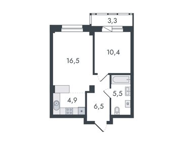 40,9 м², 2-комнатная квартира 3 750 000 ₽ - изображение 85