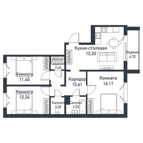 93,2 м², 3-комнатная квартира 12 892 500 ₽ - изображение 17