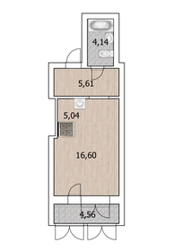 32,3 м², квартира-студия 3 500 000 ₽ - изображение 47