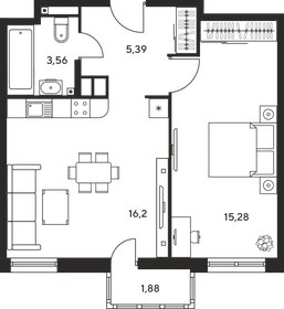 42 м², 2-комнатная квартира 6 580 000 ₽ - изображение 8