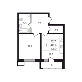 31,3 м², квартира-студия 3 300 000 ₽ - изображение 82