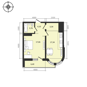 67,6 м², 3-комнатная квартира 3 399 000 ₽ - изображение 91