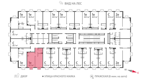 65 м², 3-комнатная квартира 14 000 000 ₽ - изображение 53