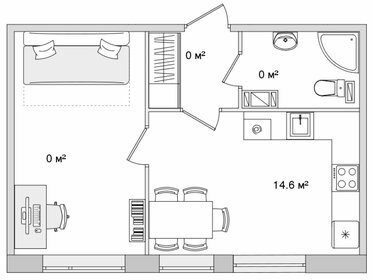 Квартира 36,6 м², 1-комнатная - изображение 1