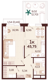 51,9 м², 5-комнатные апартаменты 17 646 000 ₽ - изображение 44