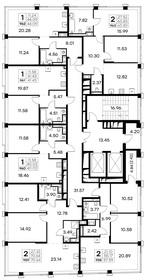 42,2 м², 1-комнатная квартира 16 479 999 ₽ - изображение 49