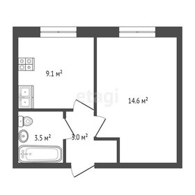 27,7 м², 1-комнатная квартира 3 200 000 ₽ - изображение 39