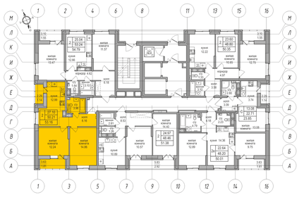 60,1 м², 2-комнатная квартира 11 522 940 ₽ - изображение 35