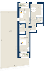 108,5 м², 2-комнатная квартира 36 990 000 ₽ - изображение 99