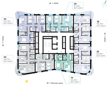 106,9 м², 3-комнатная квартира 54 000 000 ₽ - изображение 92