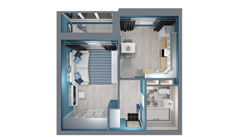38,3 м², 1-комнатная квартира 3 600 200 ₽ - изображение 46