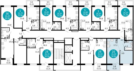 46 м², 1-комнатная квартира 10 200 000 ₽ - изображение 88