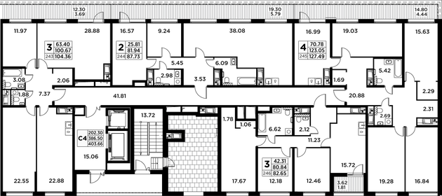 Квартира 127,5 м², 4-комнатная - изображение 2