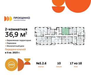 Квартира 36,9 м², 2-комнатная - изображение 2