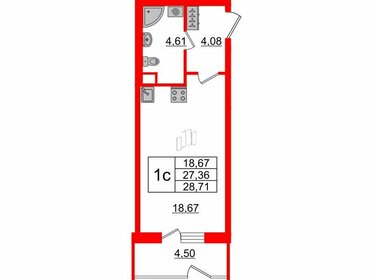 58,3 м², 3-комнатная квартира 6 200 000 ₽ - изображение 82