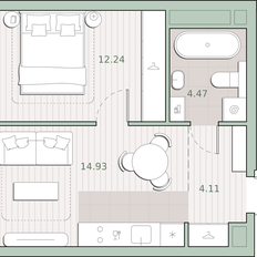 Квартира 97,6 м², 3-комнатная - изображение 2