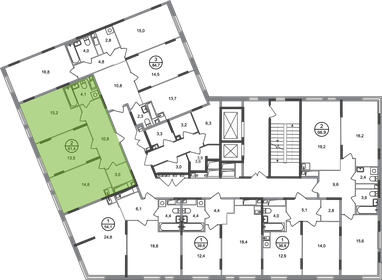 60,1 м², 2-комнатная квартира 14 958 898 ₽ - изображение 46