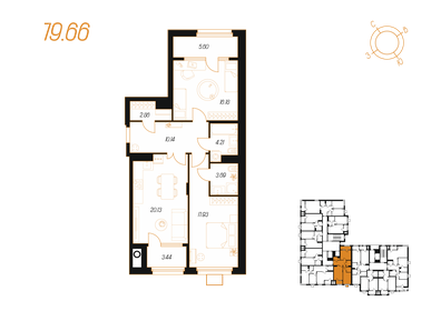 76,5 м², 2-комнатная квартира 10 000 000 ₽ - изображение 25