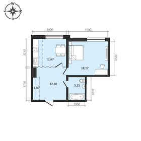 49,9 м², 2-комнатная квартира 6 299 000 ₽ - изображение 99