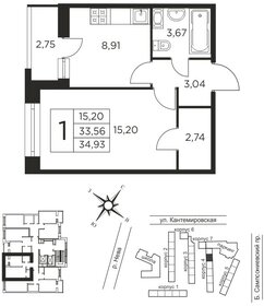 22,8 м², квартира-студия 8 627 080 ₽ - изображение 8
