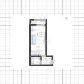 29,9 м², квартира-студия 6 399 000 ₽ - изображение 2