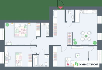 Квартира 88,4 м², 3-комнатная - изображение 1