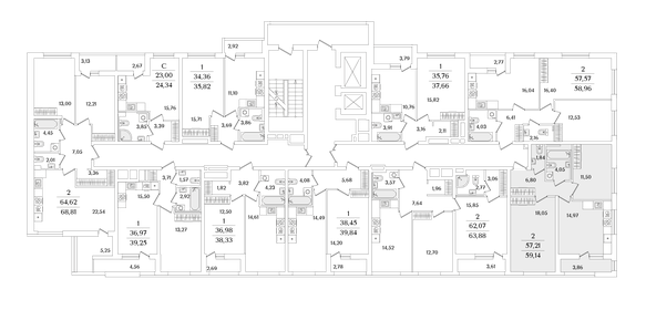 Квартира 59,1 м², 2-комнатная - изображение 2