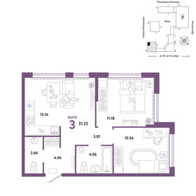 51,4 м², 3-комнатная квартира 7 990 000 ₽ - изображение 27